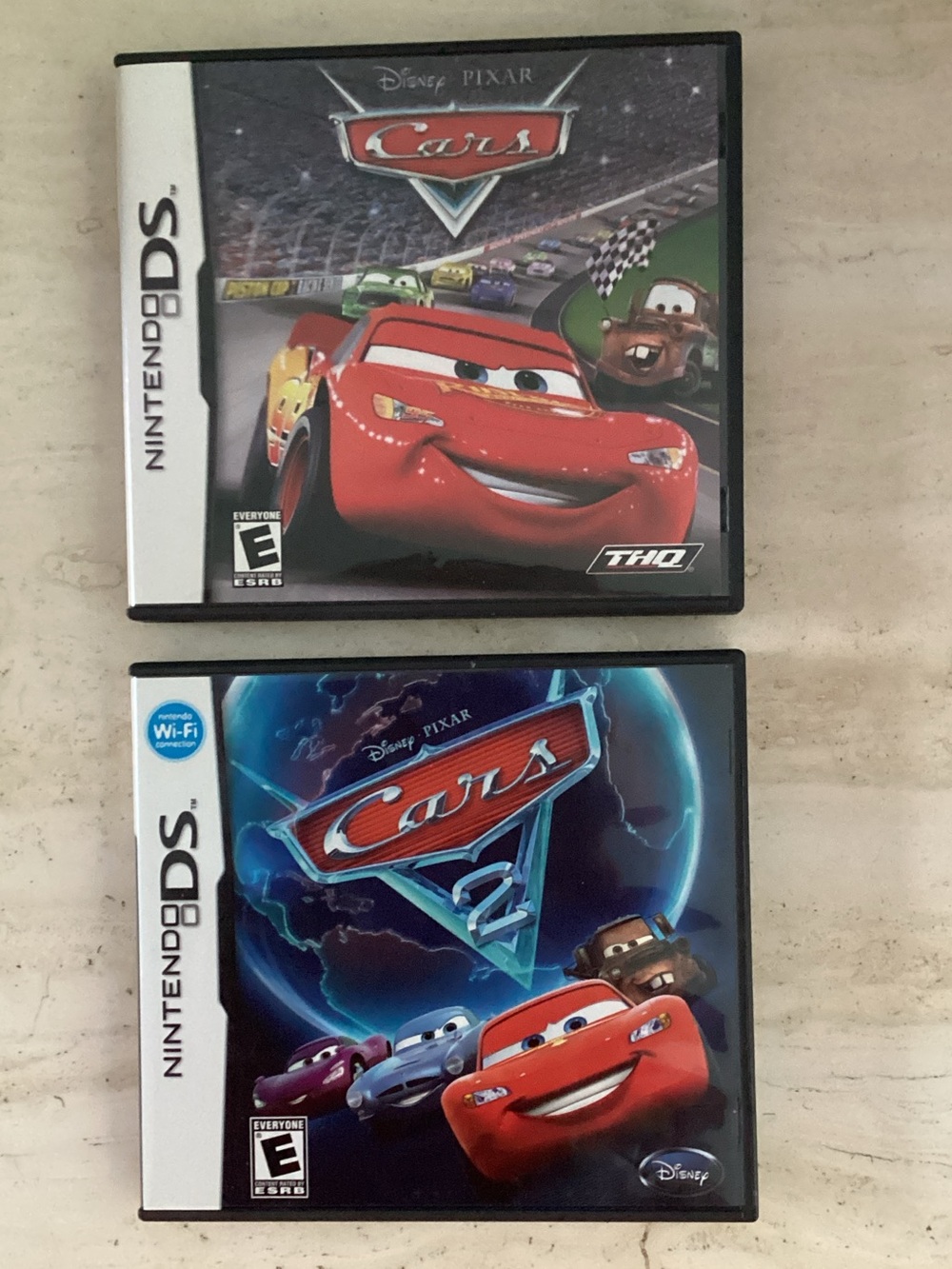 Disney Pixar Cars Nintendo DS Game & Cars 2 DS Games Authentic CIB Tested